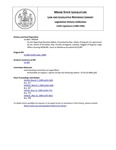 Legislative History: An Act Regarding Absentee Ballots (HP504)(LD 684) by Maine State Legislature (114th: 1988-1990)