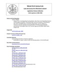 Legislative History: An Act Regarding Traveling Barbers (HP639)(LD 873) by Maine State Legislature (114th: 1988-1990)