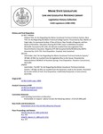 Legislative History: An Act Regarding the Maine Vocational-Technical Institute System (HP660)(LD 902) by Maine State Legislature (114th: 1988-1990)