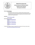 Legislative History: An Act to Fund the Maine School Science and Natural History Enrichment Program (SP383)(LD 1019) by Maine State Legislature (114th: 1988-1990)