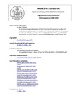 Legislative History: An Act Concerning the Regulation of Cable Television (SP401)(LD 1045) by Maine State Legislature (114th: 1988-1990)
