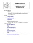 Legislative History: An Act to Strengthen the Maine Radiation Control Program (HP756)(LD 1060) by Maine State Legislature (114th: 1988-1990)