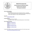 Legislative History: An Act to Establish Homestead Credits (HP1022)(LD 1423) by Maine State Legislature (114th: 1988-1990)