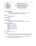 Legislative History: An Act Regarding Solid Waste Disposal (HP1195)(LD 1662) by Maine State Legislature (114th: 1988-1990)