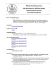 Legislative History:  An Act to Establish Color Standards for Maine Waters (HP1229)(LD 1713)