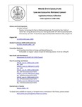 Legislative History:  Resolve, Concerning the Dam on Mattawamkeag Lake (HP1247)(LD 1740)