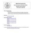 Legislative History:  Resolve, Concerning the Dennistown Plantation School Budget (HP1270)(LD 1766)