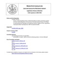 Legislative History: Resolve, Authorizing Robert Pineo of Old Orchard Beach to Bring a Civil Action against the State and the Department of Corrections (HP1333)(LD 1850) by Maine State Legislature (114th: 1988-1990)