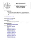Legislative History: An Act Concerning the Depuration Digging of Shellfish (HP1441)(LD 2010) by Maine State Legislature (114th: 1988-1990)