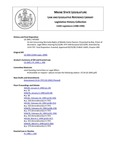 Legislative History: An Act Concerning Warranty Rights of Mobile Home Owners (HP1492)(LD 2065) by Maine State Legislature (114th: 1988-1990)