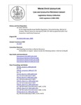 Legislative History: An Act Regarding Municipal Shellfish Regulations (HP1533)(LD 2118) by Maine State Legislature (114th: 1988-1990)