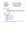 Legislative History:  An Act to Amend the Maine Rainy Day Fund (HP1698)(LD 2347)