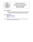 Legislative History:  Joint Resolution Recognizing Maine Amateur Radio Operators and Maine Amateur Radio Day on July 15, 1989 (HP934)