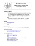 Legislative History:  Communication from the Governor: Vetoing HP 1588, LD 2200, 