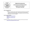 Legislative History: Joint Order on Adjournment (SP213) by Maine State Legislature (114th: 1988-1990)