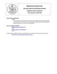 Legislative History: Communication from Chair, Workers' Compensation Comm'n: Quarter report of Commissioner caseload and progress (SP678) by Maine State Legislature (114th: 1988-1990)