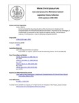 Legislative History: An Act to Extend the Reporting Deadline of the Commission to Implement the Computerization of Criminal History Record Information (SP32)(LD 46) by Maine State Legislature (115th: 1990-1992)