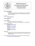 Legislative History: An Act to Modify the Territory of the Northport Village Corporation (HP58)(LD 86) by Maine State Legislature (115th: 1990-1992)