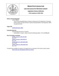 Legislative History: An Act Concerning Notifications of Action on Requests for Tax Abatements (HP70)(LD 98) by Maine State Legislature (115th: 1990-1992)