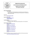 Legislative History: An Act Amending the Potato Branding Laws (HP73)(LD 101) by Maine State Legislature (115th: 1990-1992)