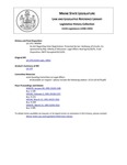 Legislative History: An Act Regarding Voter Registration (SP94)(LD 179) by Maine State Legislature (115th: 1990-1992)