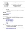 Legislative History: An Act to Permit Larger Docks Within the Saco River Corridor (HP133)(LD 193) by Maine State Legislature (115th: 1990-1992)
