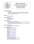 Legislative History: An Act Concerning Road Kills (SP130)(LD 232) by Maine State Legislature (115th: 1990-1992)