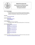 Legislative History:  An Act Concerning Liquor Licenses for Small Stores (HP166)(LD 251)