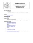 Legislative History: An Act Regarding Claim and Notice of Disclosure (HP179)(LD 264) by Maine State Legislature (115th: 1990-1992)