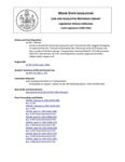 Legislative History:  An Act to Amend the School Bus Inspection Laws (HP216)(LD 307)