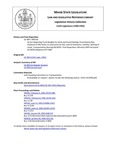 Legislative History: An Act Regarding Truck Weights for Sand and Gravel Hauling (HP218)(LD 309) by Maine State Legislature (115th: 1990-1992)
