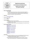 Legislative History: An Act to Prohibit Telephone Solicitation in Maine (HP231)(LD 322) by Maine State Legislature (115th: 1990-1992)