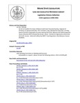 Legislative History:  An Act to Establish the State of Maine Credit Card (HP248)(LD 339)
