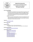 Legislative History: An Act to Expand the Applicability of Certain Energy Standards (SP149)(LD 361) by Maine State Legislature (115th: 1990-1992)