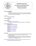 Legislative History: An Act to Increase the Period of Suspension for Persons Convicted of Operating under the Influence (SP156)(LD 368) by Maine State Legislature (115th: 1990-1992)