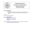 Legislative History: An Act to Provide an Alternative Refinancing Option for Teacher Retirement Payments (SP159)(LD 371) by Maine State Legislature (115th: 1990-1992)