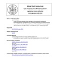 Legislative History: An Act to Prevent Ongoing Erosion Damage to the Environment by Allowing Preventative Repair (SP161)(LD 373) by Maine State Legislature (115th: 1990-1992)