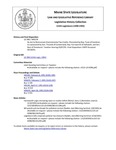 Legislative History: An Act to Restructure Environmental Tax Credits (HP278)(LD 398) by Maine State Legislature (115th: 1990-1992)