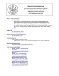 Legislative History: An Act to Effect Cost Savings and Ensure Worker Safety by Implementing Sexual Harassment Education and Training in the Workplace (HP279)(LD 399) by Maine State Legislature (115th: 1990-1992)