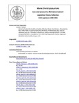 Legislative History:  An Act to Protect the Health and Safety of Nuclear Waste Site Workers (HP287)(LD 408)