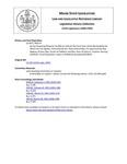 Legislative History: An Act Requiring Property Tax Bills to Indicate the Fiscal Year of the Municipality for Which the Tax Applies (SP174)(LD 429) by Maine State Legislature (115th: 1990-1992)