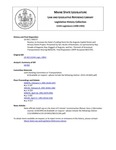 Legislative History: Resolve, to Increase the State's Funding Share for the Augusta Capitol Street and Armory Street Project (SP177)(LD 432) by Maine State Legislature (115th: 1990-1992)