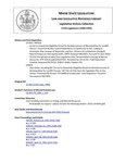 Legislative History: An Act to Extend the Eligibility Period for Reimbursement of Municipalities for Landfill Closure (HP324)(LD 454) by Maine State Legislature (115th: 1990-1992)