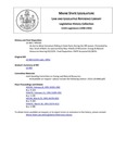 Legislative History: An Act to Allow Horseback Riding in State Parks During the Off-season (HP330)(LD 460) by Maine State Legislature (115th: 1990-1992)