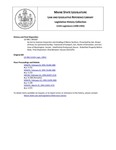 Legislative History: An Act to Improve Inspection and Grading of Maine Sardines (SP187)(LD 496) by Maine State Legislature (115th: 1990-1992)