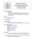 Legislative History: An Act Concerning the Establishment of a Coal-fired Plant for Electrical Energy Production (SP199)(LD 508) by Maine State Legislature (115th: 1990-1992)