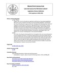 Legislative History: An Act to Provide the Legislature with Revenue Forecasting Capabilities (SP232)(LD 586) by Maine State Legislature (115th: 1990-1992)