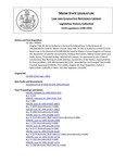 Legislative History:  An Act to Authorize a General Fund Bond Issue in the Amount of $50,000,000 for Land for Maine's Future (HP435)(LD 618)