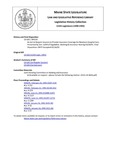 Legislative History: An Act to Require Insurers to Provide Insurance Coverage for Newborn Hospital Care (SP235)(LD 626) by Maine State Legislature (115th: 1990-1992)