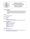 Legislative History: An Act Requiring the Governor to Proclaim a Vacancy When a Candidate for Nomination to Legislative Office Fails to Receive the Minimum Required Votes (SP238)(LD 629) by Maine State Legislature (115th: 1990-1992)